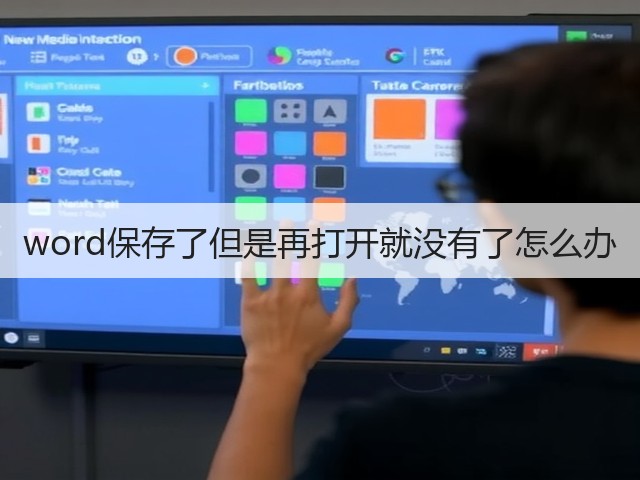 word保存了但是再打开就没有了怎么办(图1) word保存了但是再打开就没有了怎么办(图1)