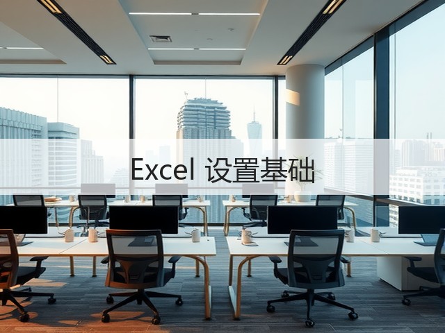 Excel 设置基础(图2) Excel 设置基础(图2)