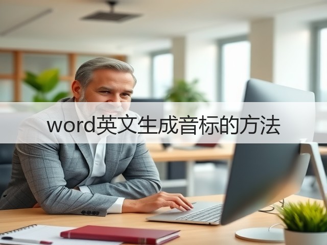 word英文生成音标的方法(图1)