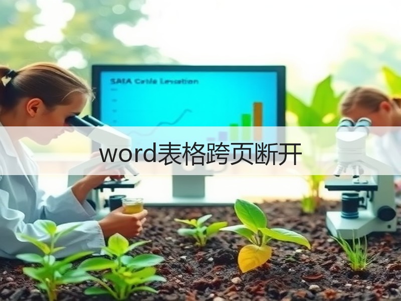 word表格跨页断开 - 诺云壹观办公网