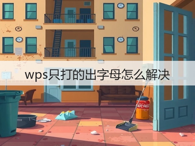 wps只打的出字母怎么解决(图3) wps只打的出字母怎么解决(图3)