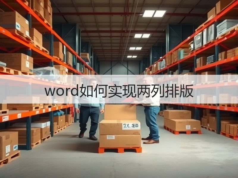 word如何实现两列排版 - 诺云壹观办公网