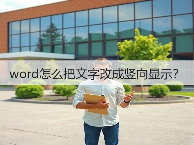 word怎么把文字改成竖向显示?(图3) word怎么把文字改成竖向显示?(图3)