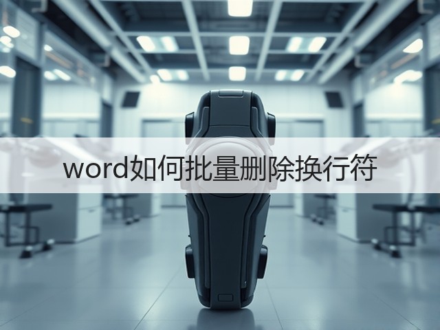 word如何批量删除换行符(图1)