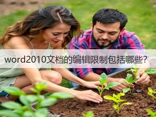 word2010文档的编辑限制包括哪些?(图2) word2010文档的编辑限制包括哪些?(图2)