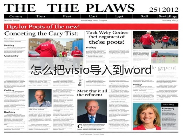 怎么把visio导入到word(图2) 怎么把visio导入到word(图2)