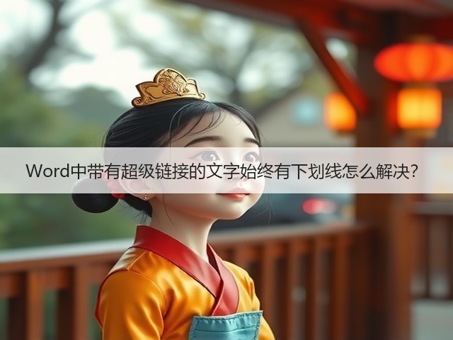 Word中带有超级链接的文字始终有下划线怎么解决?(图3) Word中带有超级链接的文字始终有下划线怎么解决?(图3)