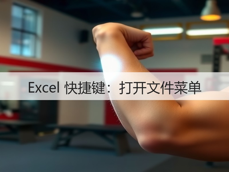 Excel 快捷键：打开文件菜单 - 诺云壹观办公网