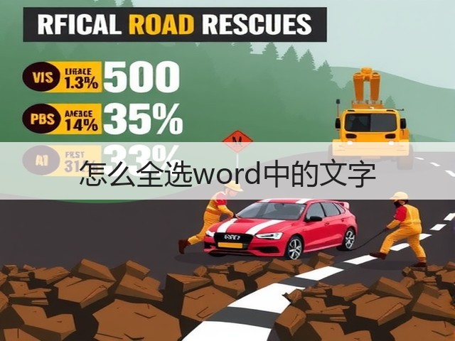 怎么全选word中的文字(图1) 怎么全选word中的文字(图1)