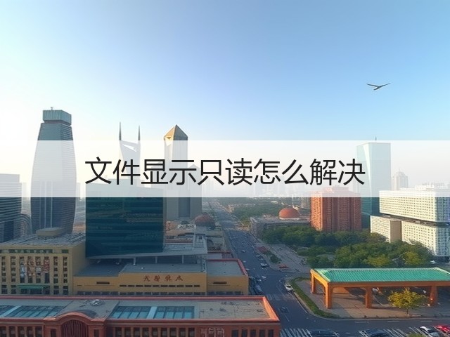文件显示只读怎么解决(图3) 文件显示只读怎么解决(图3)