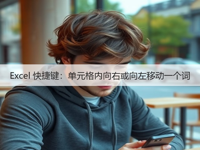 Excel 快捷键:单元格内向右或向左移动一个词(图3) Excel 快捷键:单元格内向右或向左移动一个词(图3)