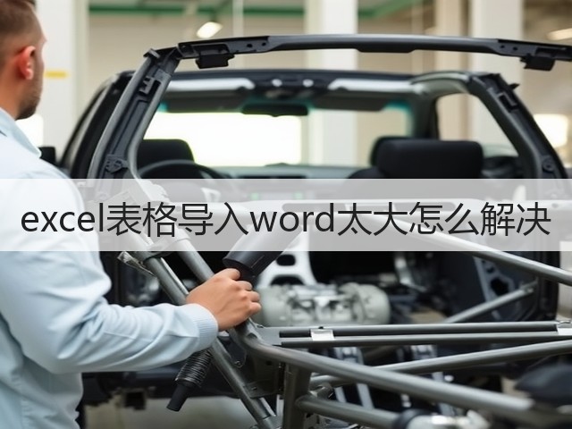 excel表格导入word太大怎么解决(图2)