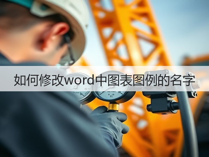 如何修改word中图表图例的名字 - 诺云壹观办公网