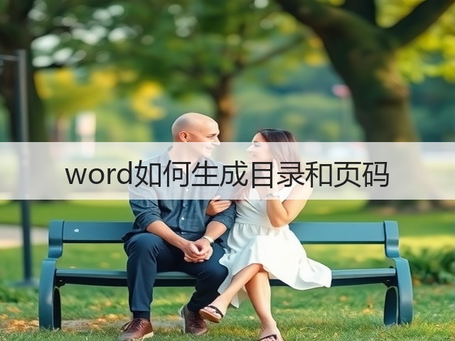 word如何生成目录和页码(图1)