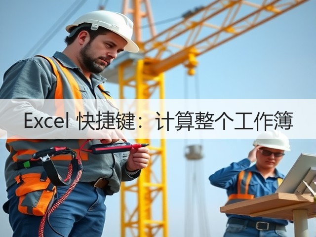 Excel 快捷键:计算整个工作簿(图1) Excel 快捷键:计算整个工作簿(图1)