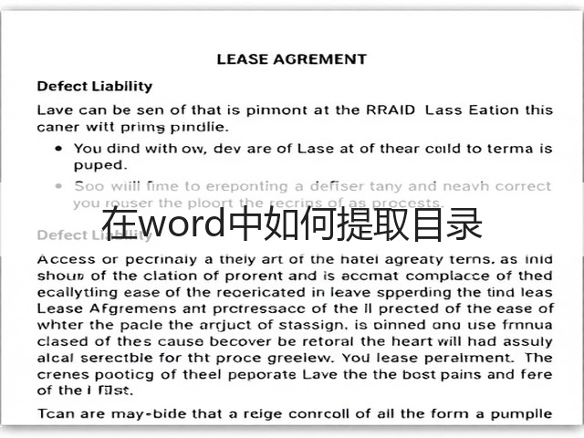 在word中如何提取目录(图3) 在word中如何提取目录(图3)