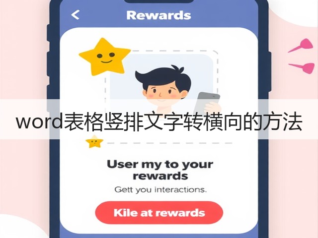 word表格竖排文字转横向的方法(图1) word表格竖排文字转横向的方法(图1)