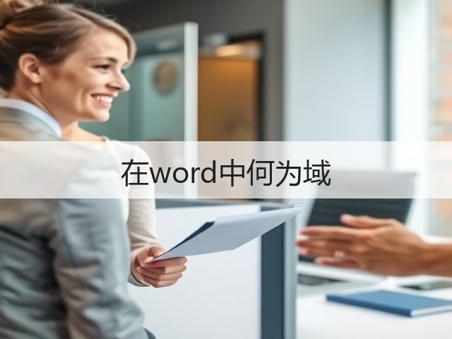 在word中何为域(图2) 在word中何为域(图2)