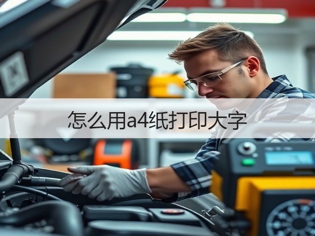怎么用a4纸打印大字(图2) 怎么用a4纸打印大字(图2)