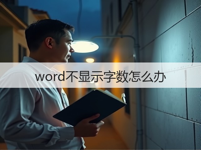 word不显示字数怎么办(图3) word不显示字数怎么办(图3)