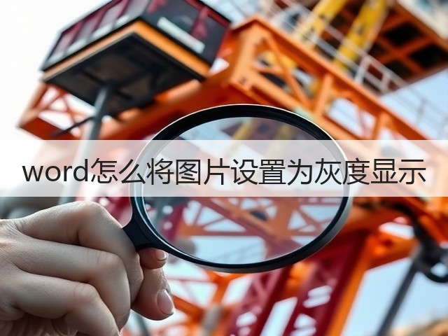 word怎么将图片设置为灰度显示(图2) word怎么将图片设置为灰度显示(图2)