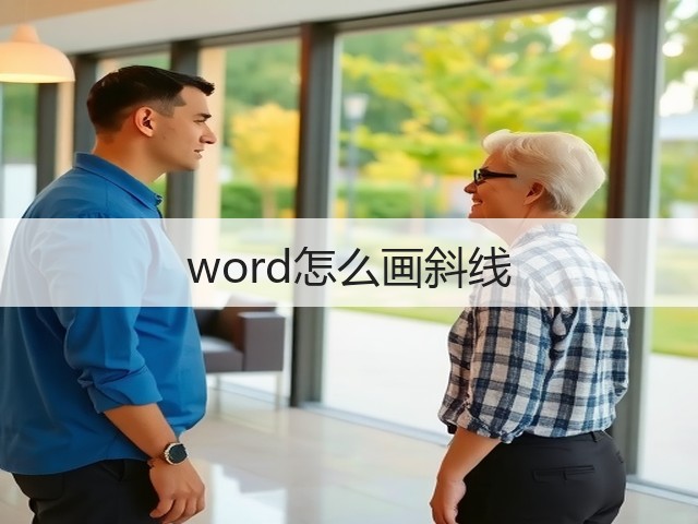 word怎么画斜线(图1) word怎么画斜线(图1)