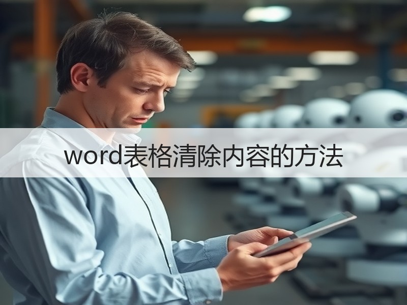 word表格清除内容的方法 - 诺云壹观办公网