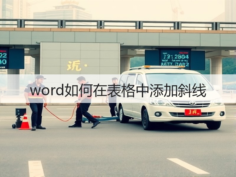 word如何在表格中添加斜线 - 诺云壹观办公网