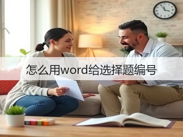 怎么用word给选择题编号(图3)
