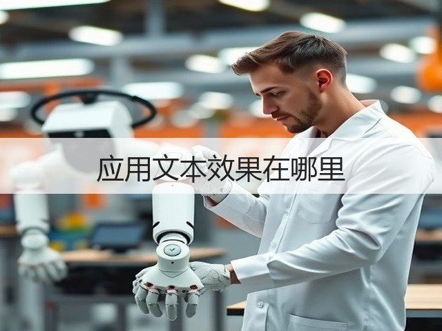 应用文本效果在哪里(图1) 应用文本效果在哪里(图1)