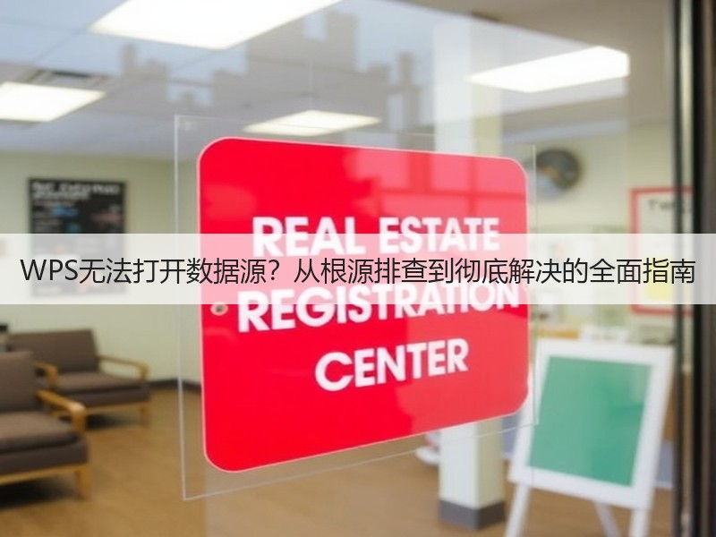 WPS无法打开数据源？从根源排查到彻底解