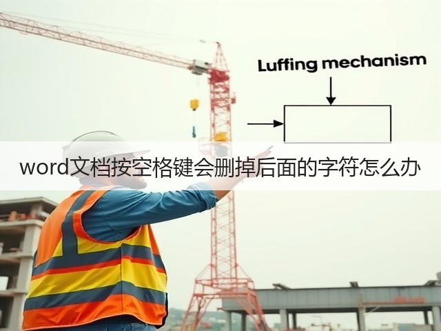 word文档按空格键会删掉后面的字符怎么办(图1) word文档按空格键会删掉后面的字符怎么办(图1)