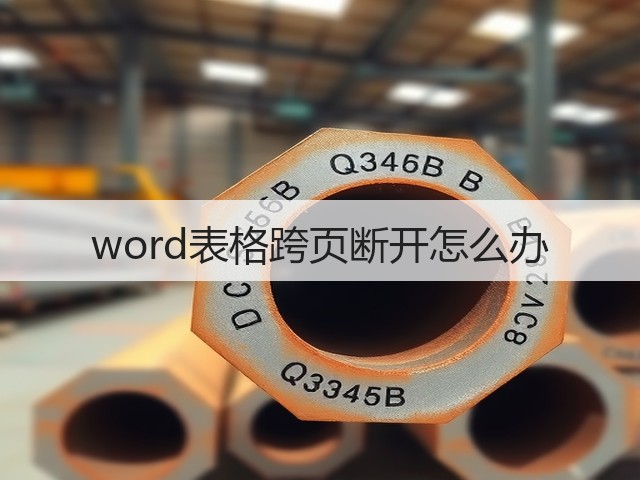 word表格跨页断开怎么办(图3) word表格跨页断开怎么办(图3)