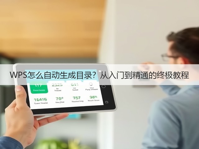 WPS怎么自动生成目录？从入门到精通的终极教程(图2)
