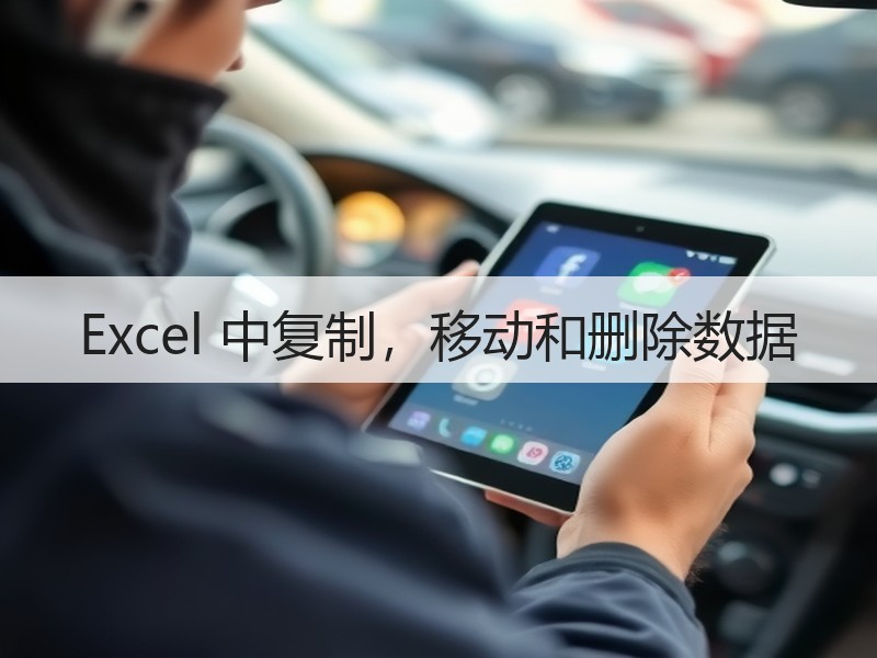 Excel 中复制，移动和删除数据