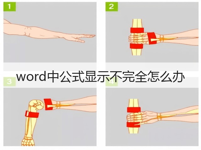 word中公式显示不完全怎么办(图1)