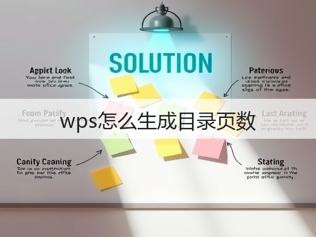 wps怎么生成目录页数(图2) wps怎么生成目录页数(图2)