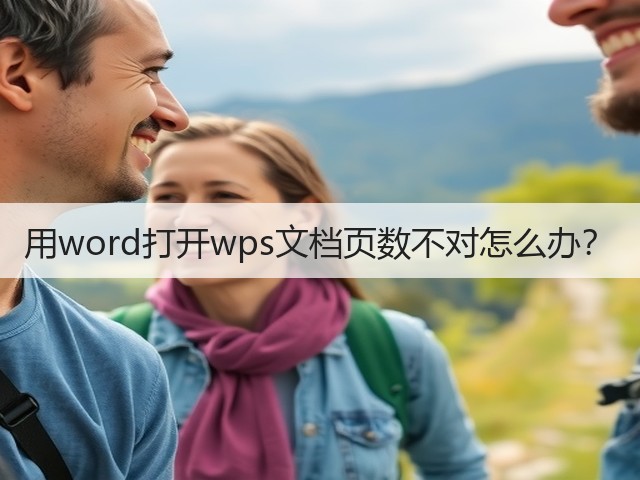 用word打开wps文档页数不对怎么办?(图1) 用word打开wps文档页数不对怎么办?(图1)