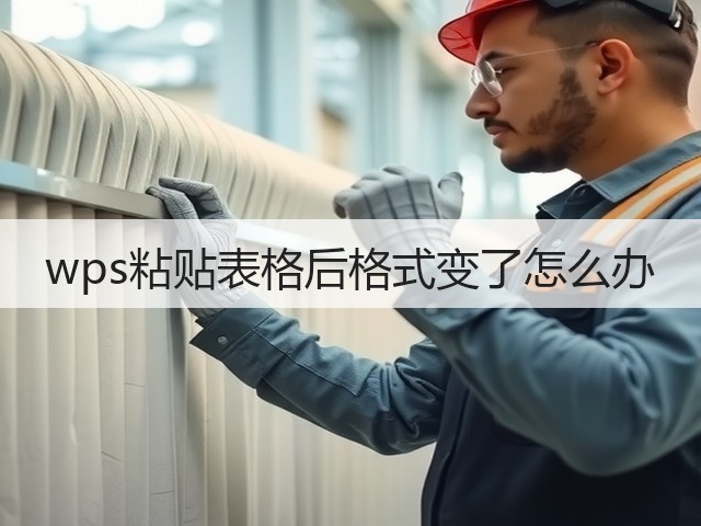 wps粘贴表格后格式变了怎么办(图1) wps粘贴表格后格式变了怎么办(图1)