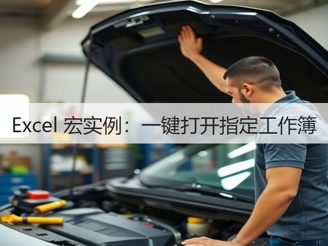 Excel 宏实例:一键打开指定工作簿(图1) Excel 宏实例:一键打开指定工作簿(图1)
