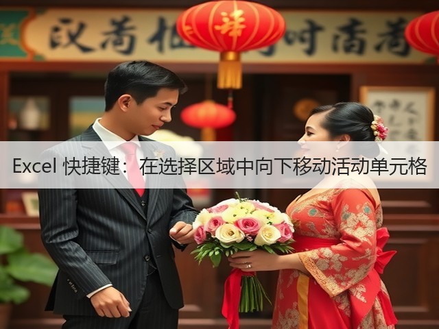 Excel 快捷键:在选择区域中向下移动活动单元格(图3) Excel 快捷键:在选择区域中向下移动活动单元格(图3)