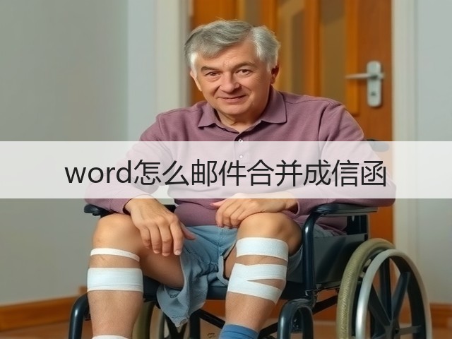 word怎么邮件合并成信函(图2)