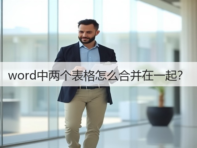 word中两个表格怎么合并在一起？(图2)