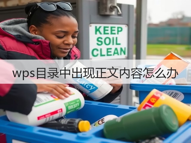 wps目录中出现正文内容怎么办(图1) wps目录中出现正文内容怎么办(图1)