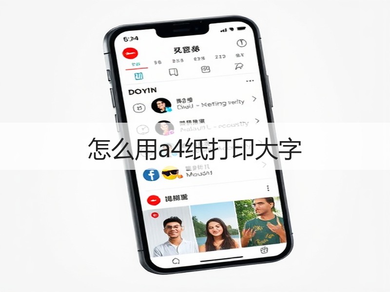 怎么用a4纸打印大字 - 诺云壹观办公网