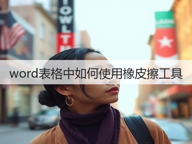 word表格中如何使用橡皮擦工具(图1) word表格中如何使用橡皮擦工具(图1)