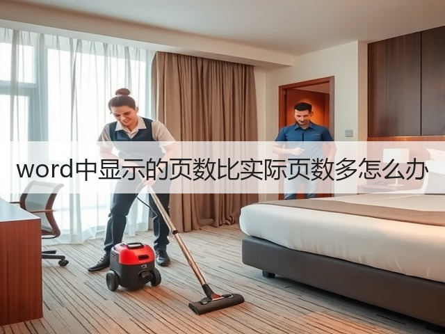 word中显示的页数比实际页数多怎么办(图2) word中显示的页数比实际页数多怎么办(图2)