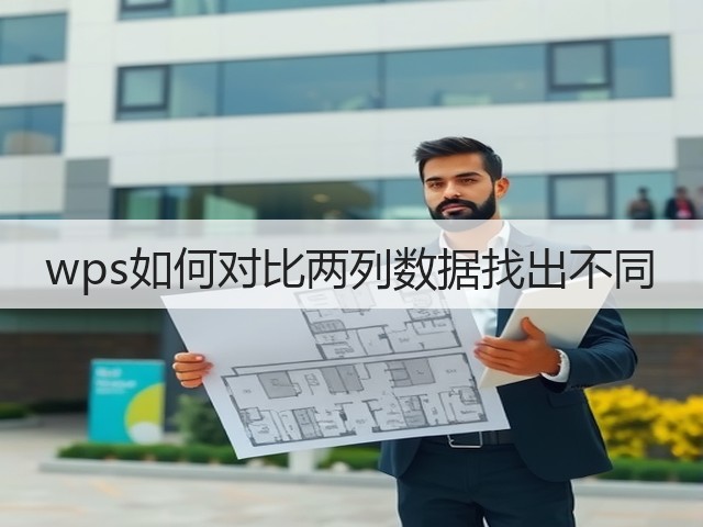 wps如何对比两列数据找出不同(图2) wps如何对比两列数据找出不同(图2)