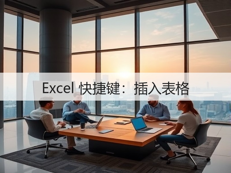 Excel 快捷键：插入表格 - 诺云壹观办公网