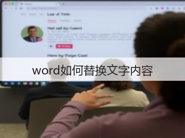word如何替换文字内容(图3)